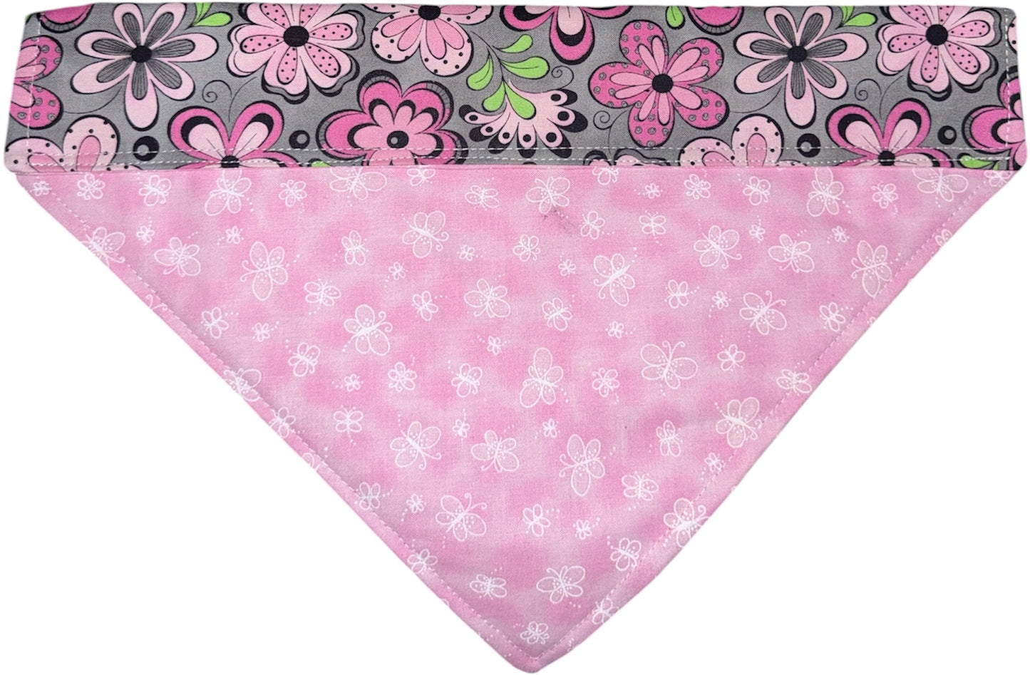 Pink flowers dog bandannas