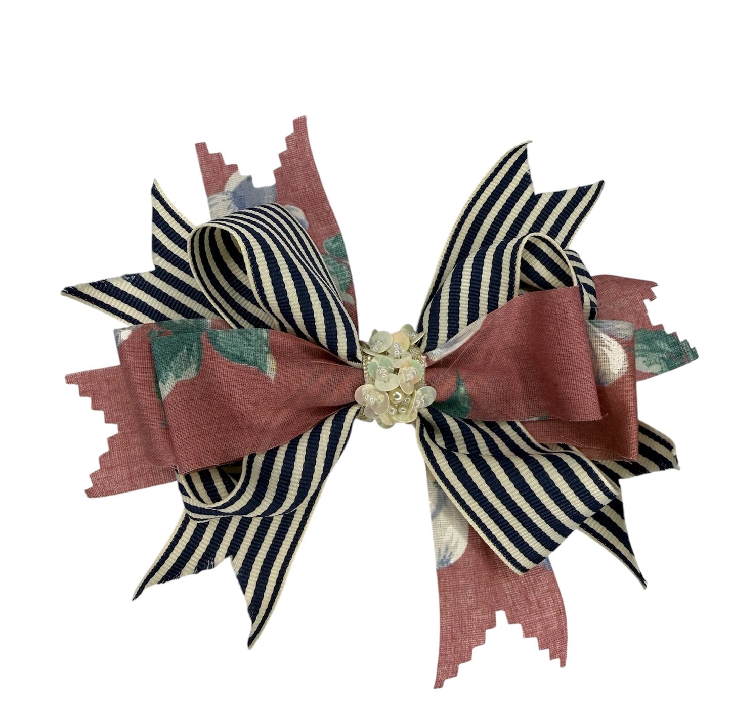 Pretty in stripes Large Hair Bow