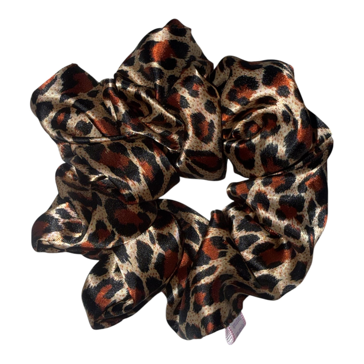 Cheetah Satin Scrunchie