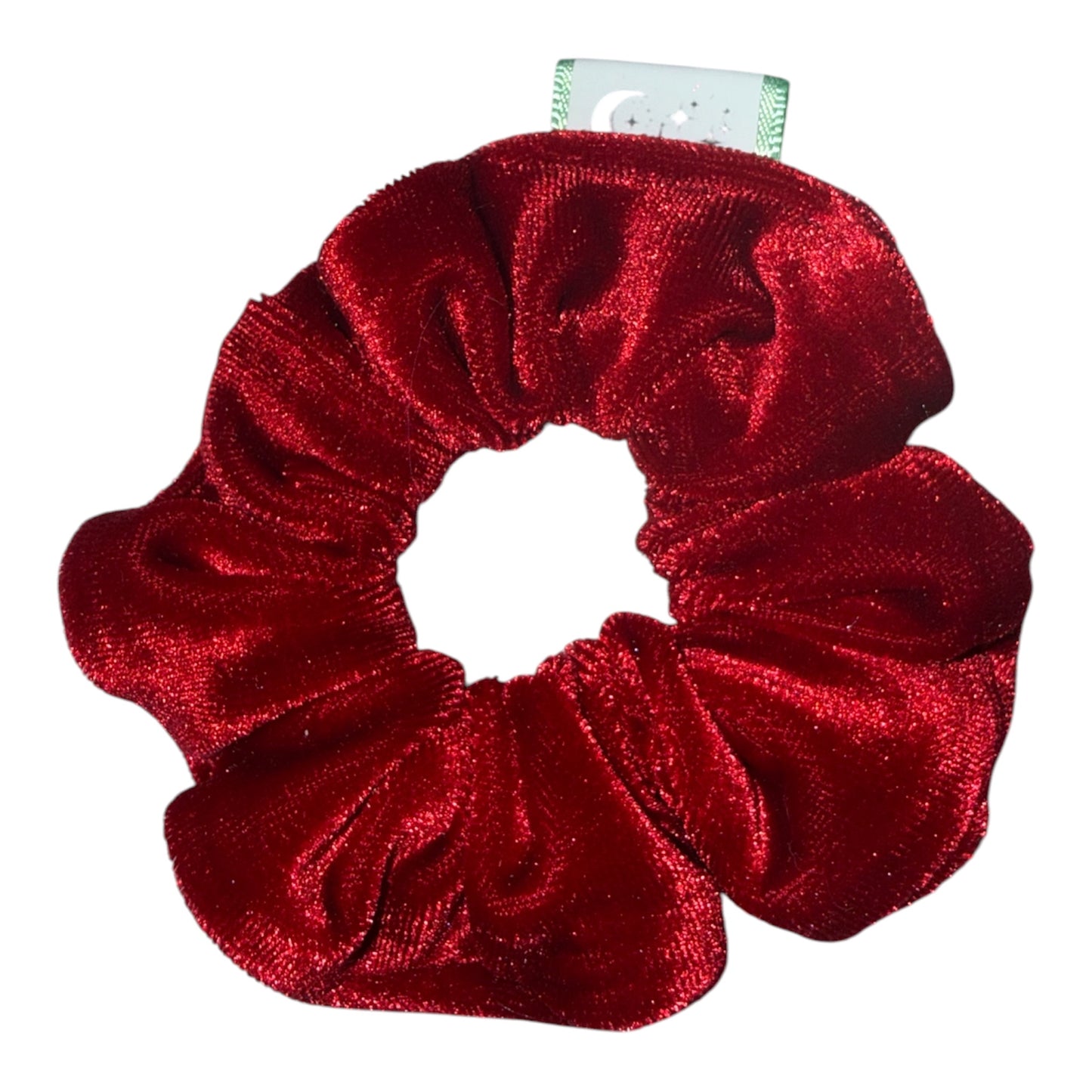 Bright Red Velvet Scrunchie