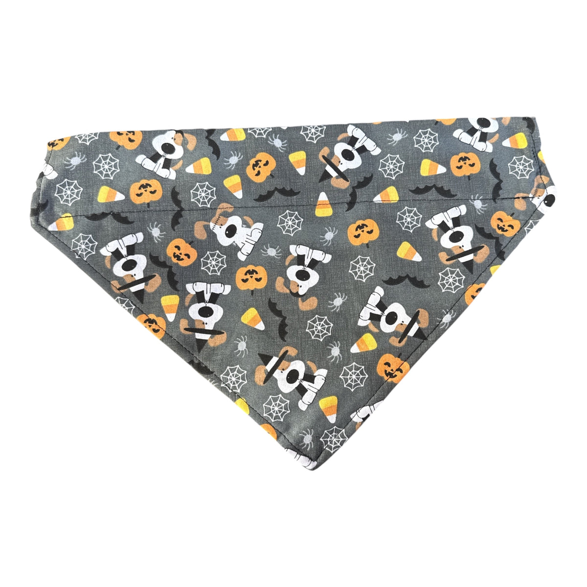 Dog halloween bandanna on grey