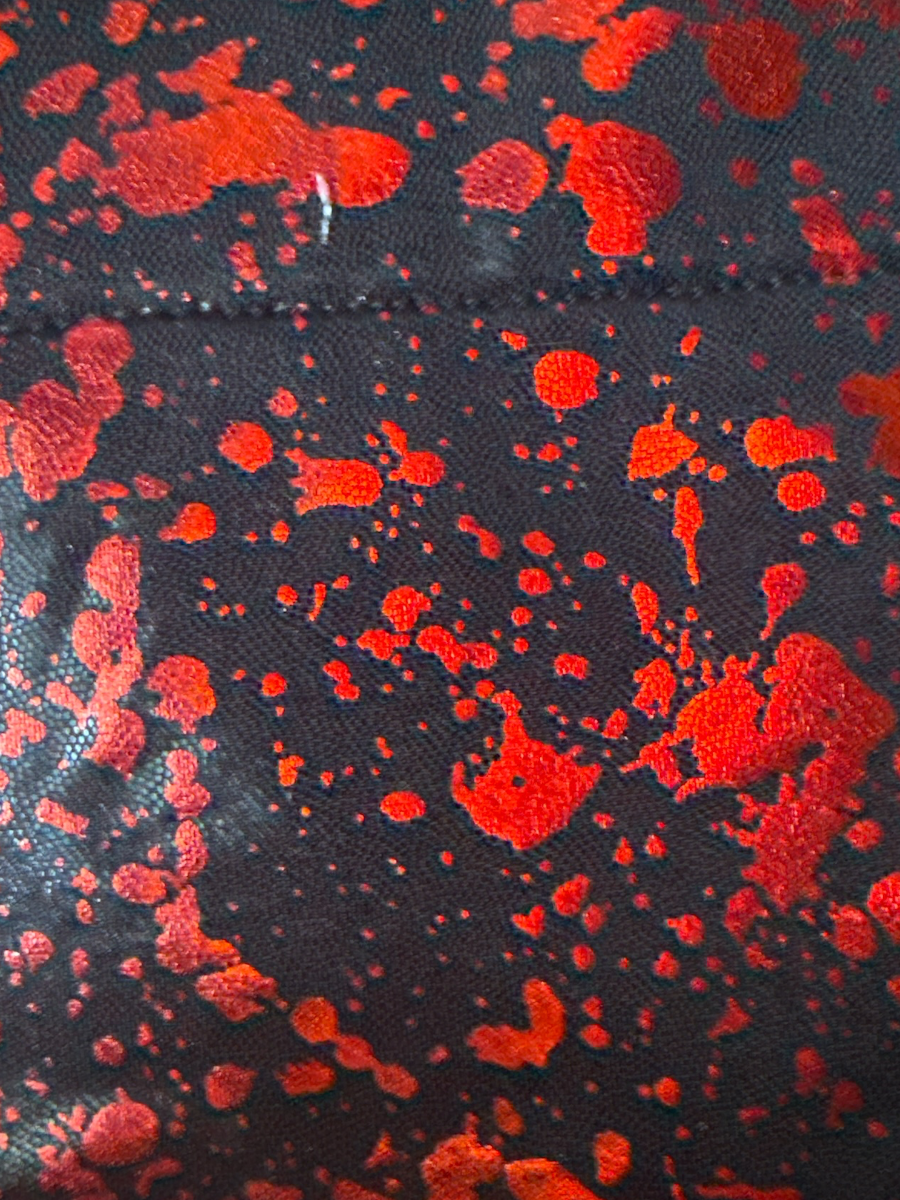 Blood splatter over collar dog bandannas
