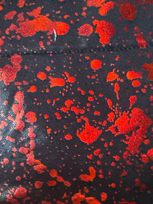 Blood splatter over collar dog bandannas