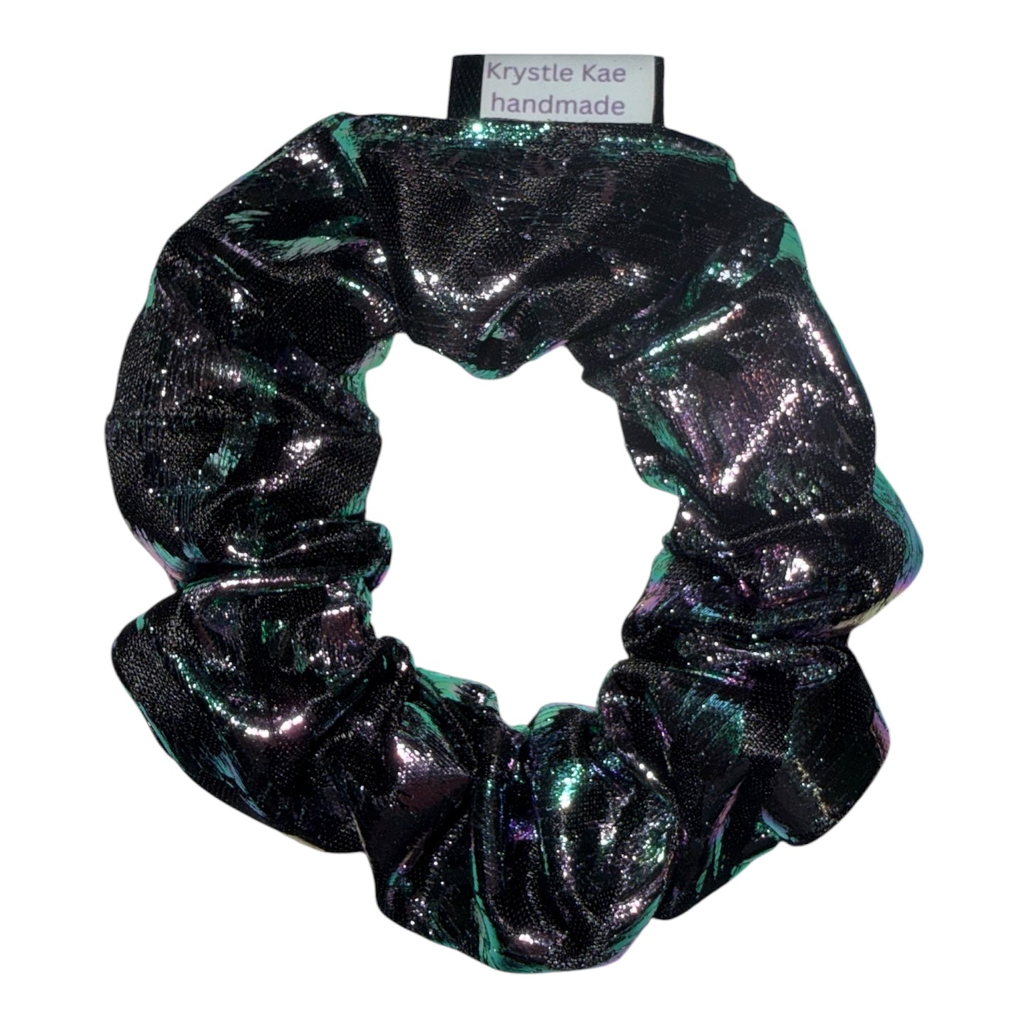 Metallic Rainbow Mini Scrunchie