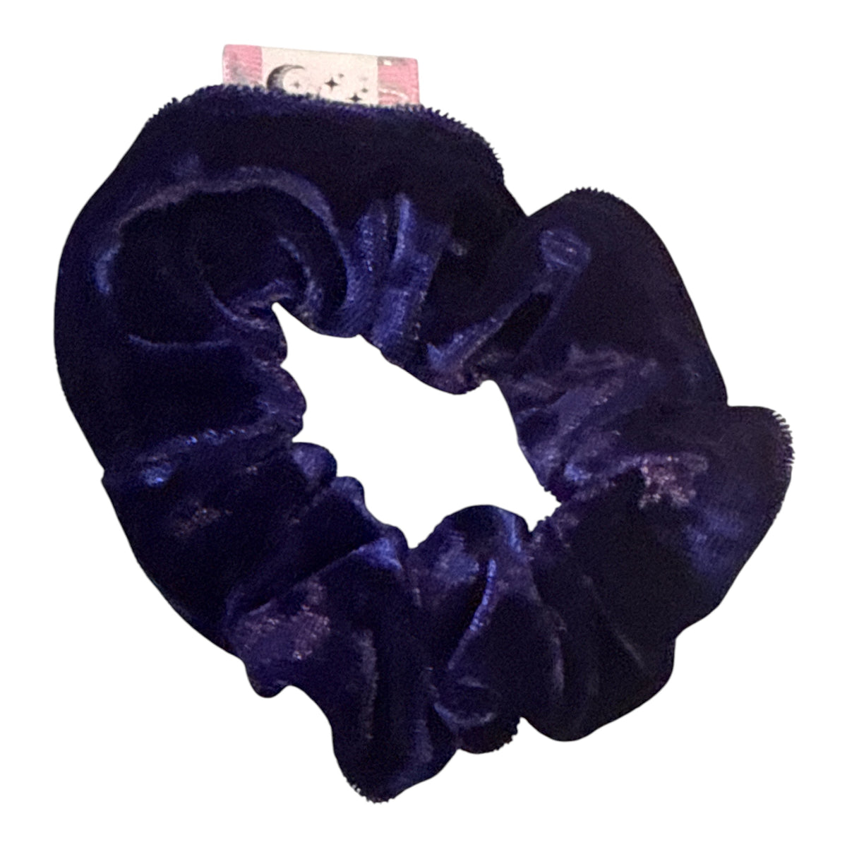 Purpleish blue velvet Mini Scrunchie