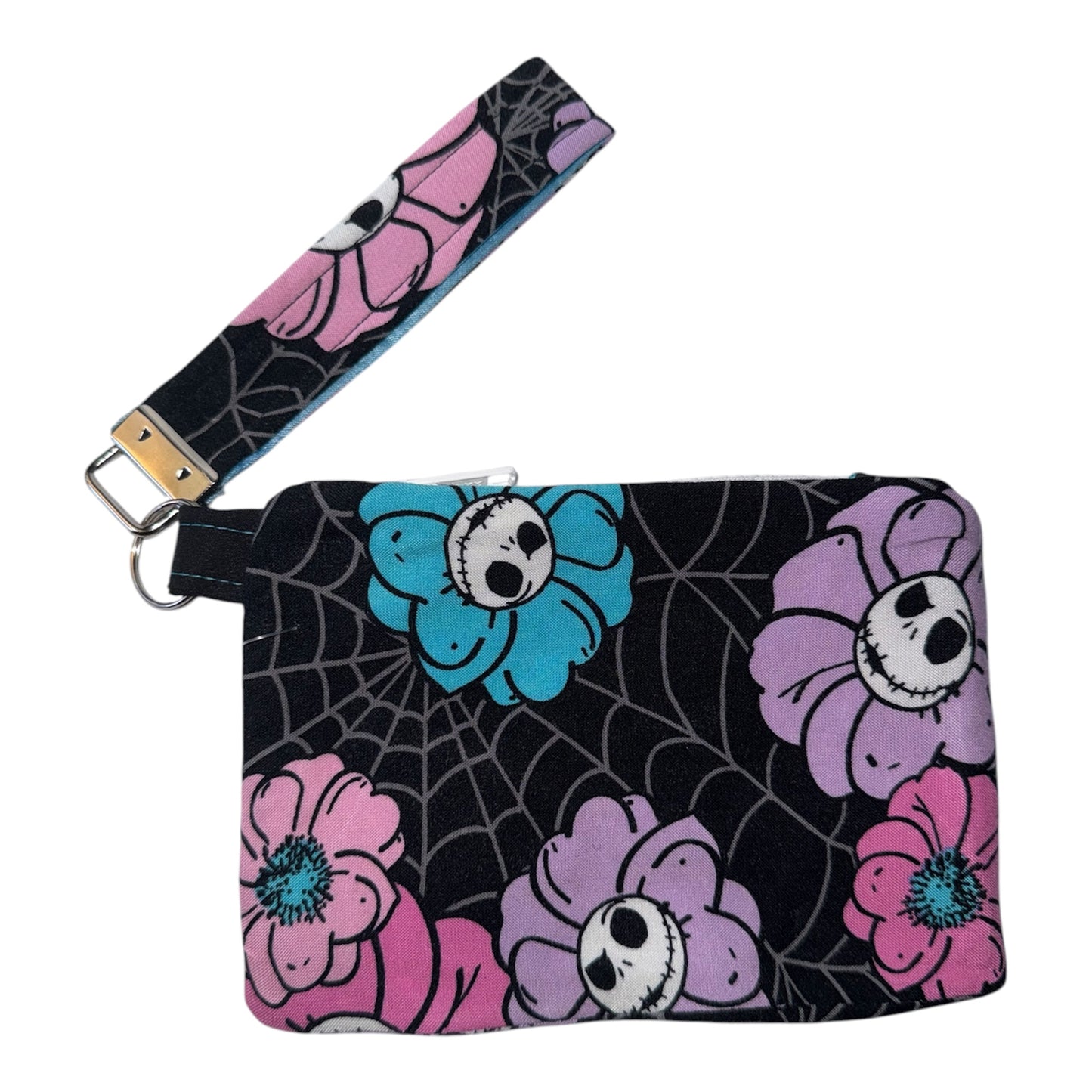Jacks and flowers Zipper Pouch and Wristlet
