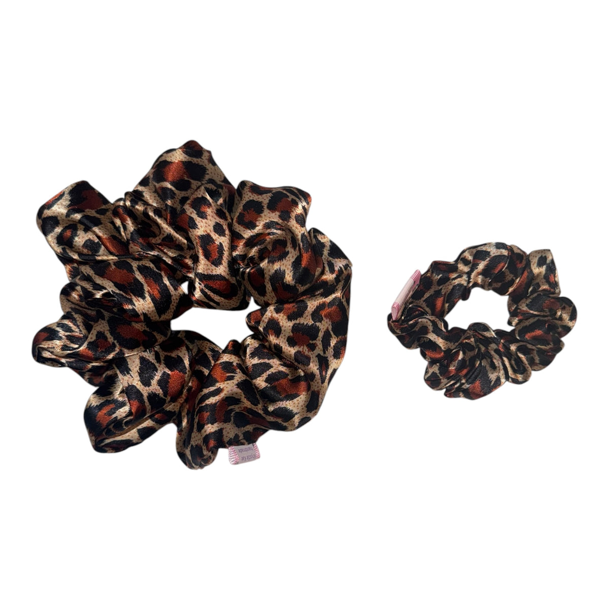 Cheetah Satin Scrunchie