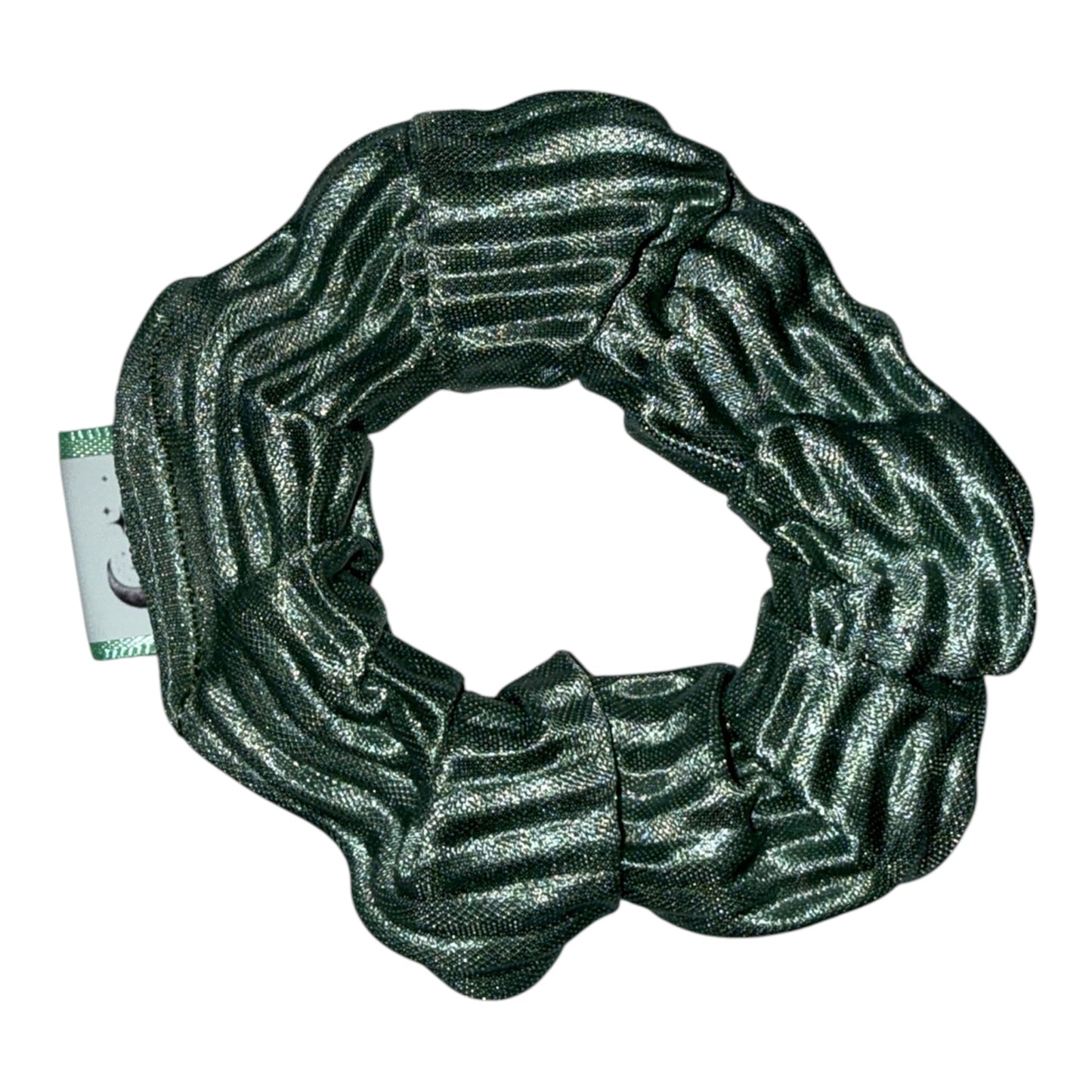 Wavy green Scrunchie