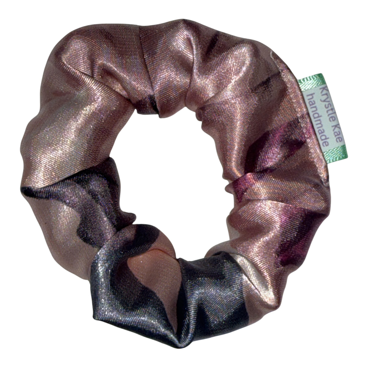 Pink and Purple Watercolor Mini Scrunchie
