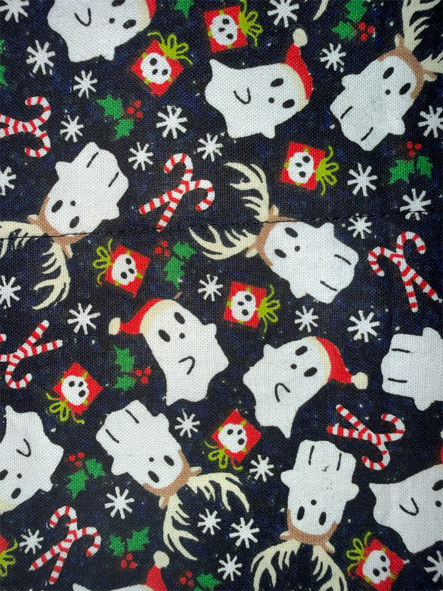 Ghostly Christmas dog bandanna