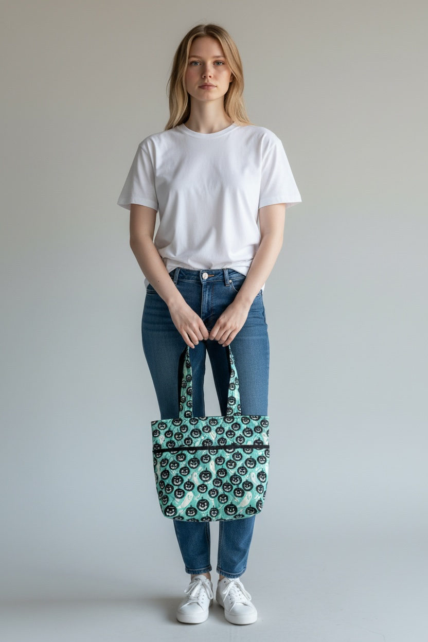 Teal pumpkins Market Bag