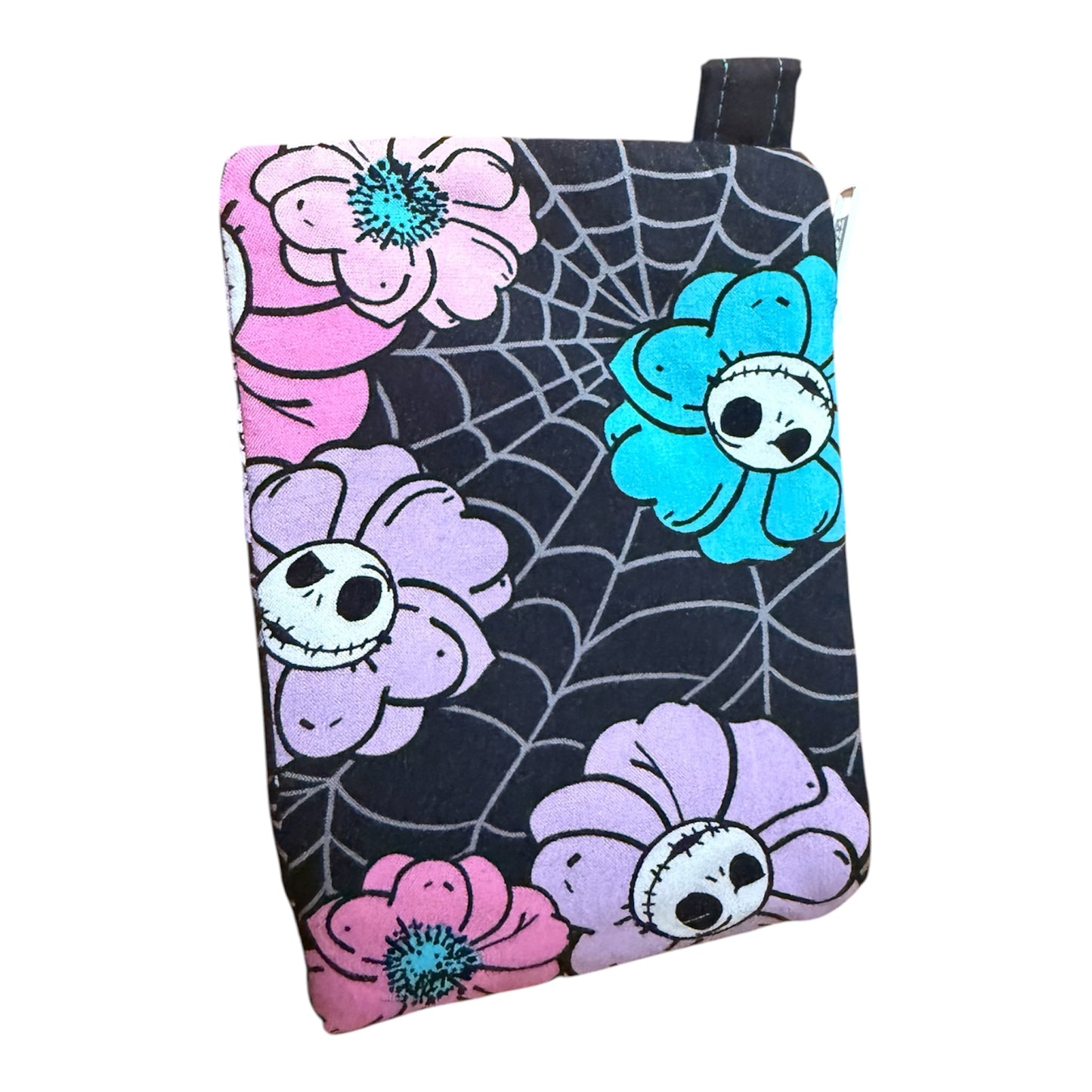 Jacks and flowers,A Halloween Themed Zipper Pouch and Wristlet
