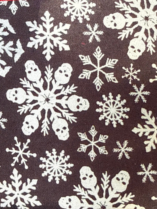 Snowflake skull dog bandanna 6
