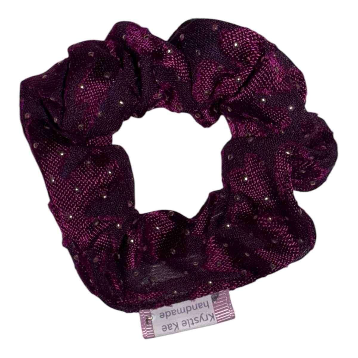 Elagant purple and gold Scrunchie