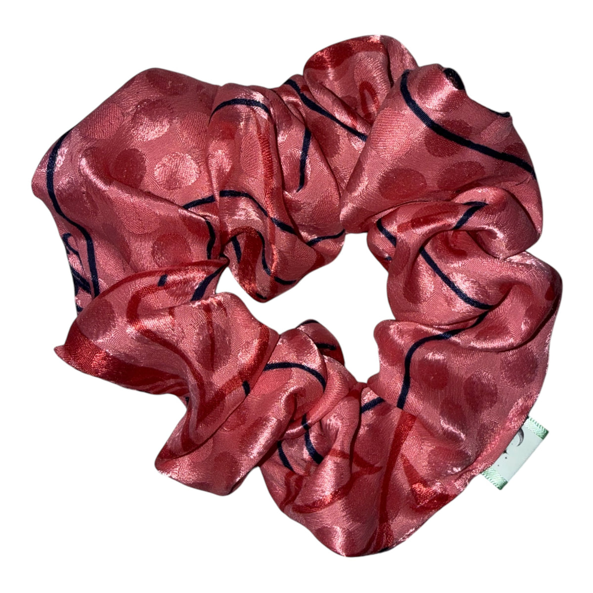 Pink and navy Scrunchie