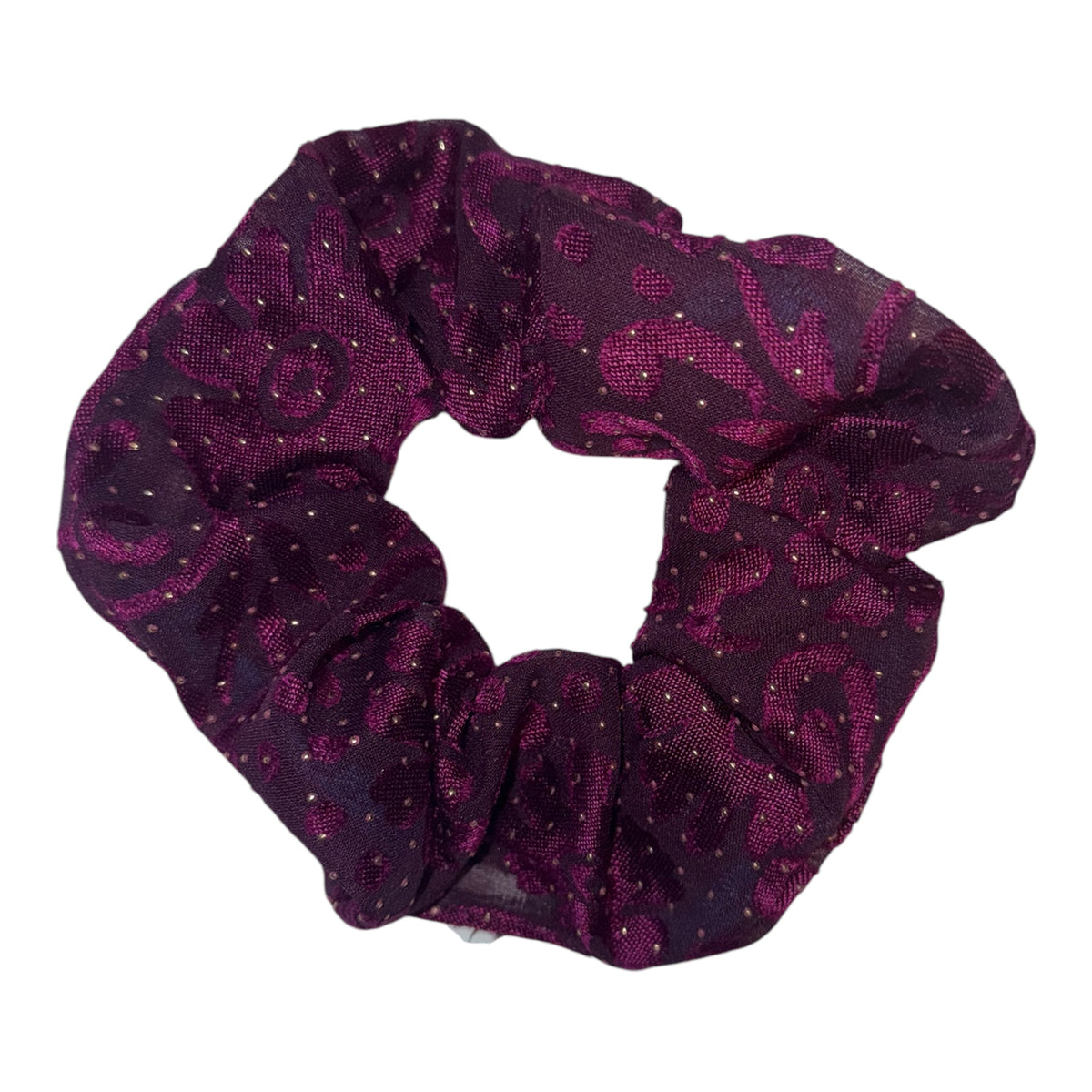 Elagant purple and gold Scrunchie