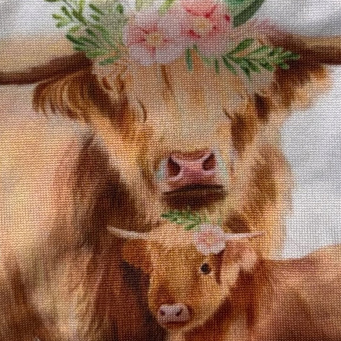 Highland Cow Zipper Coin Pouch with wristlet