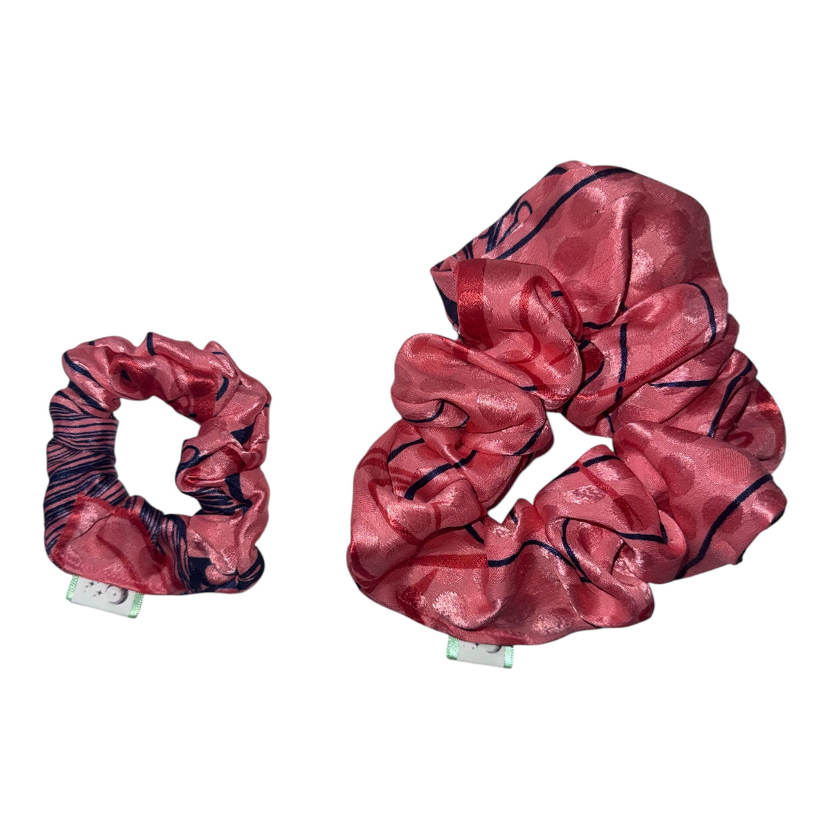 Pink and navy Scrunchie