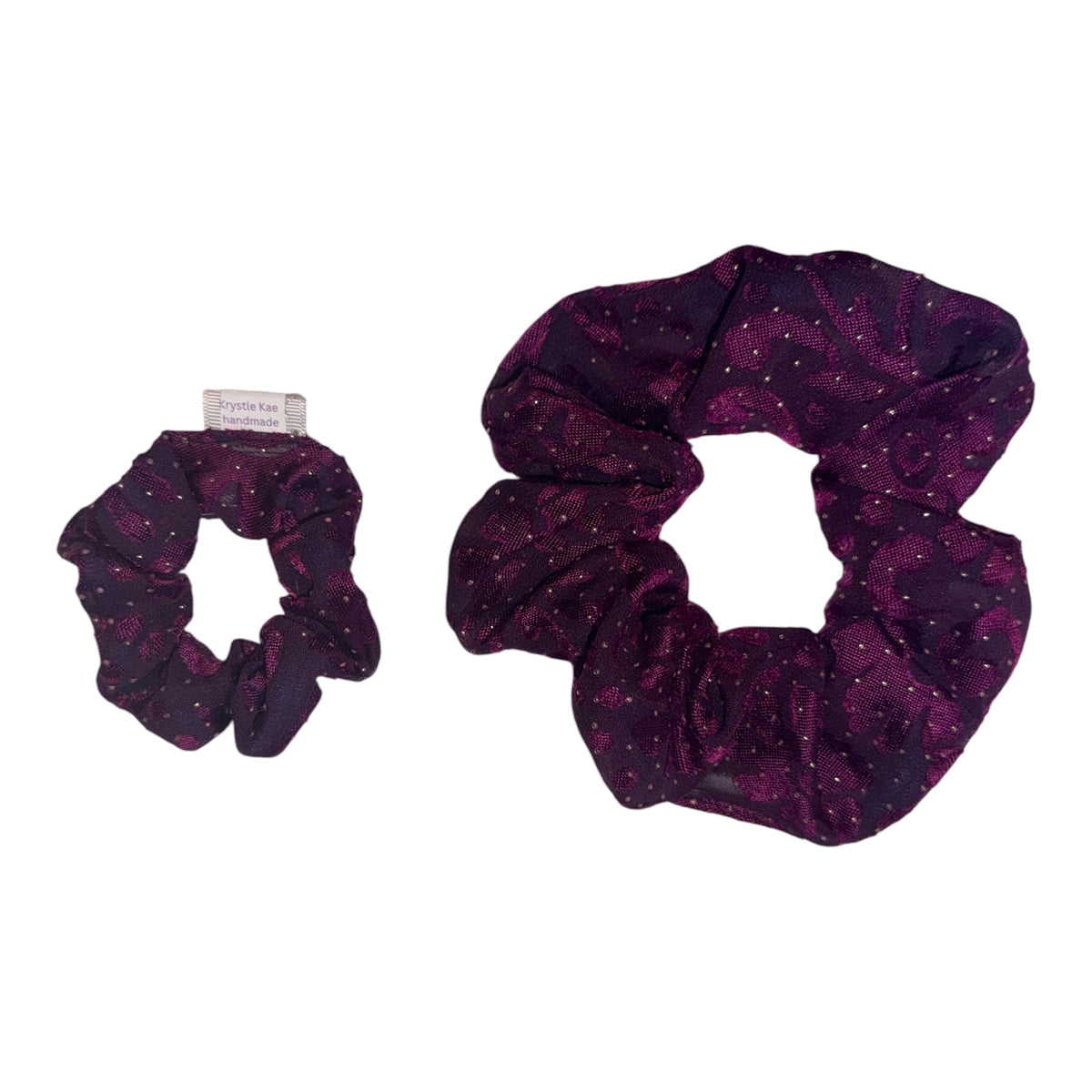 Elagant purple and gold Scrunchie