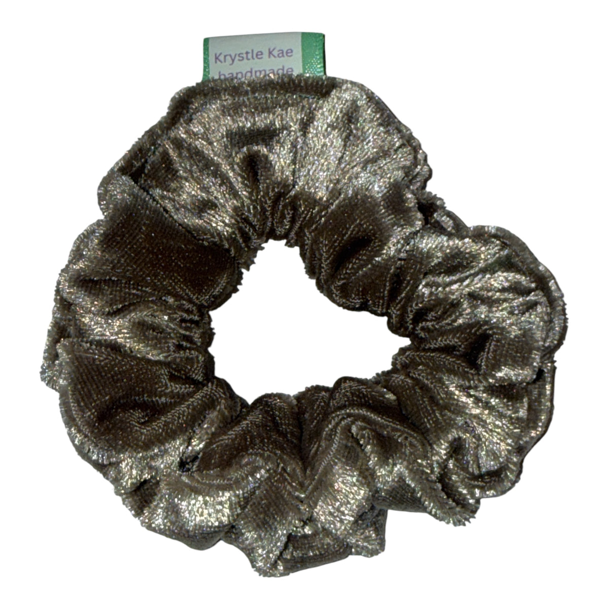 Sage velvet Mini Scrunchie