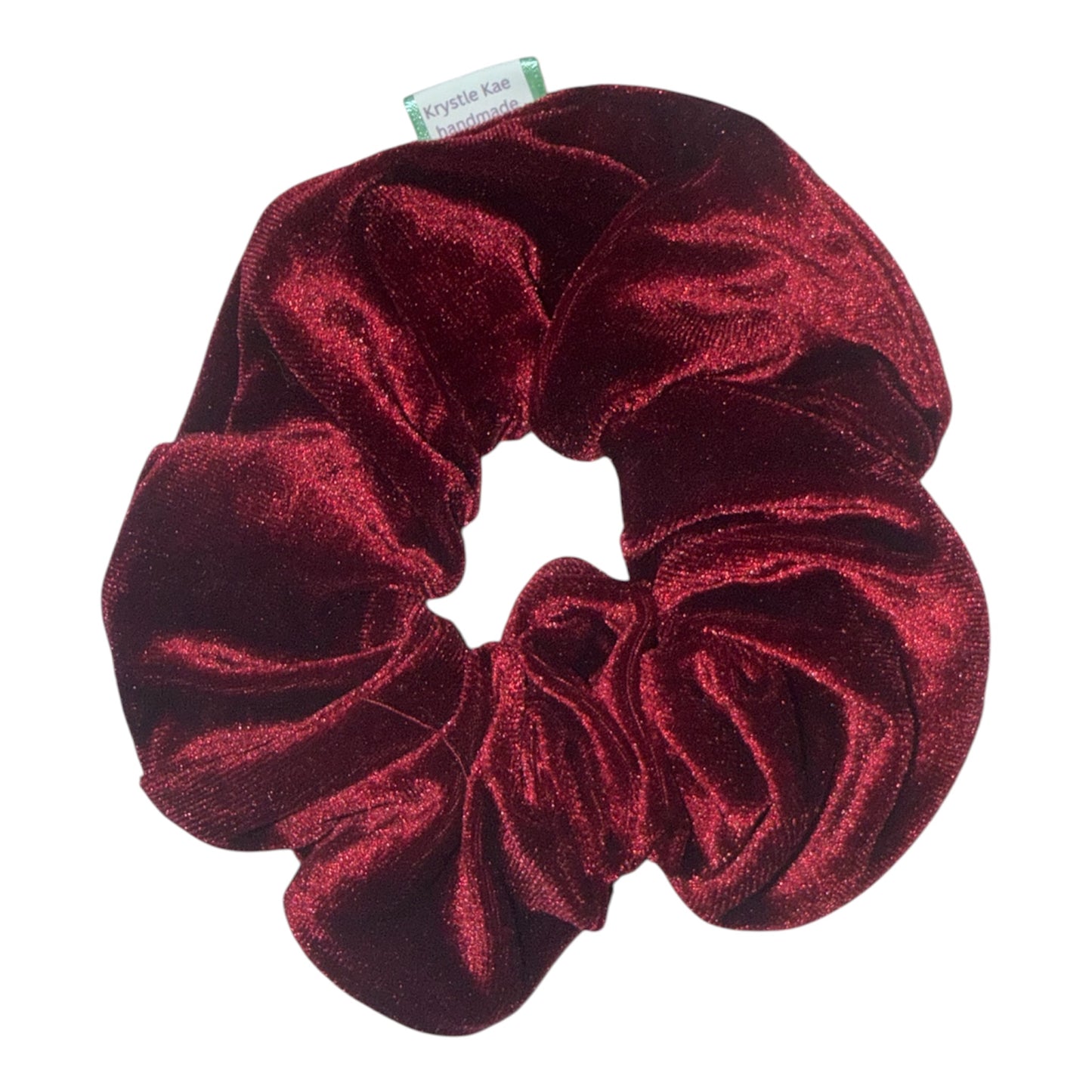Dark Red Velvet Scrunchies