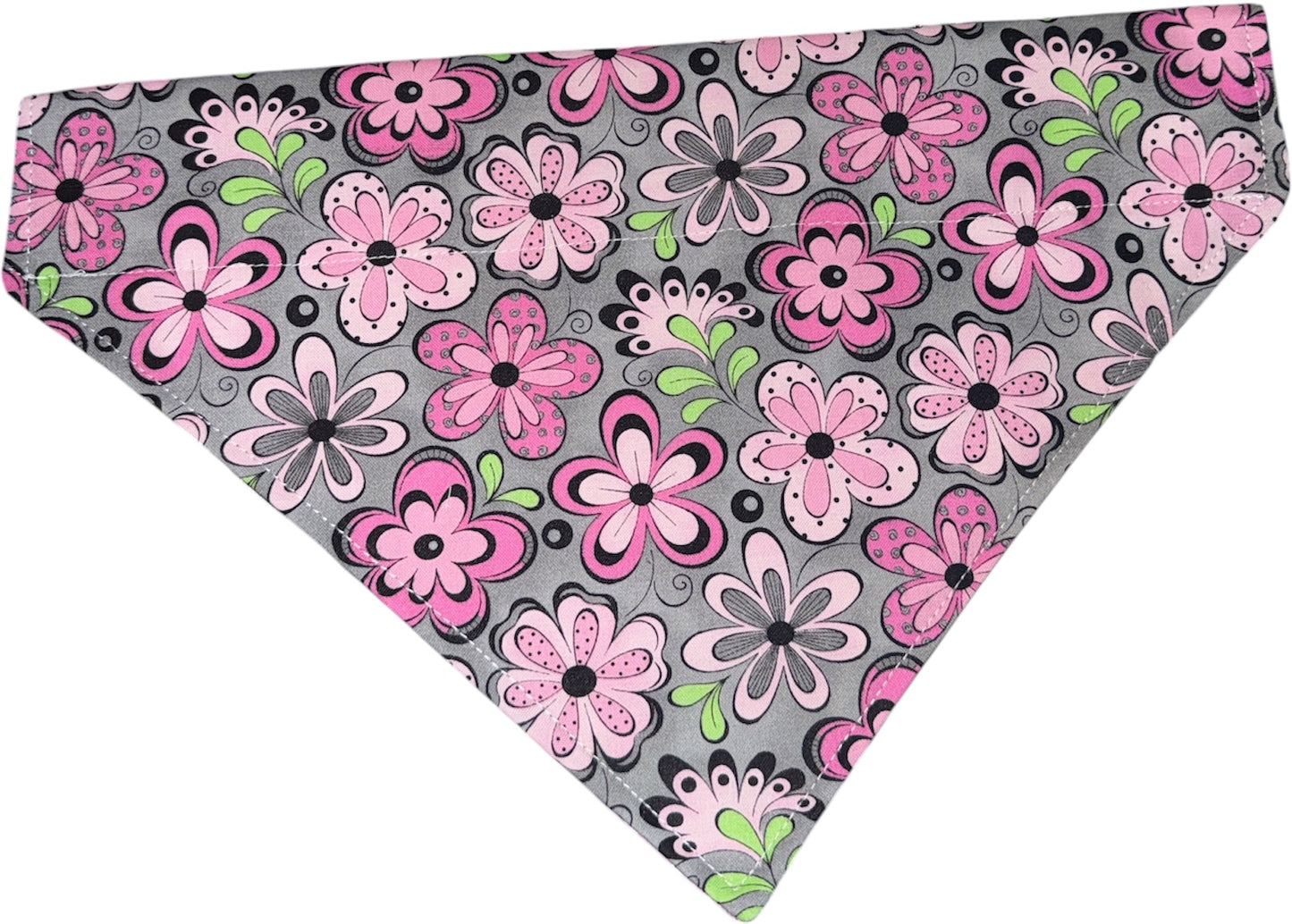 Pink flowers dog bandannas