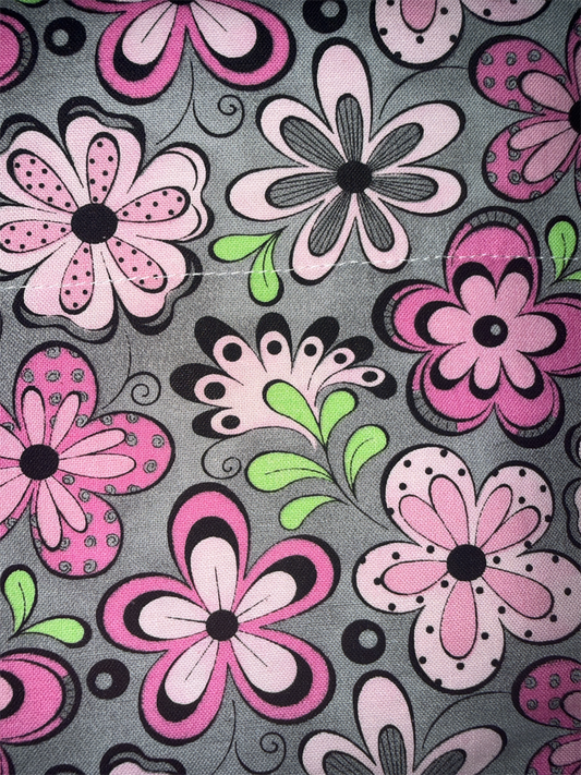 Pink flowers dog bandannas