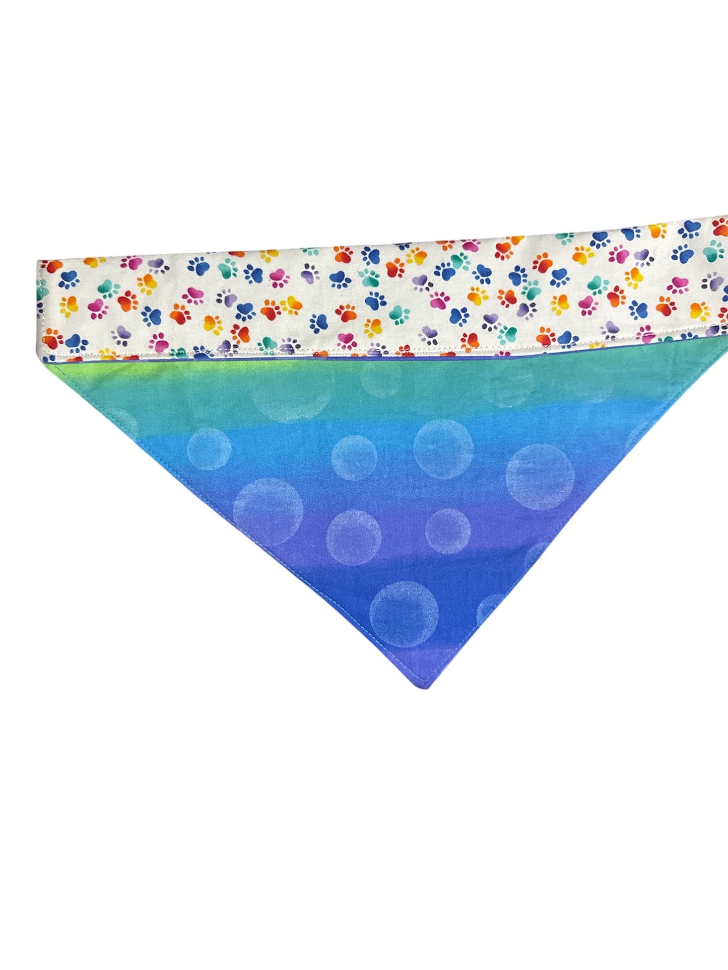 rainbow paw dog bandannas