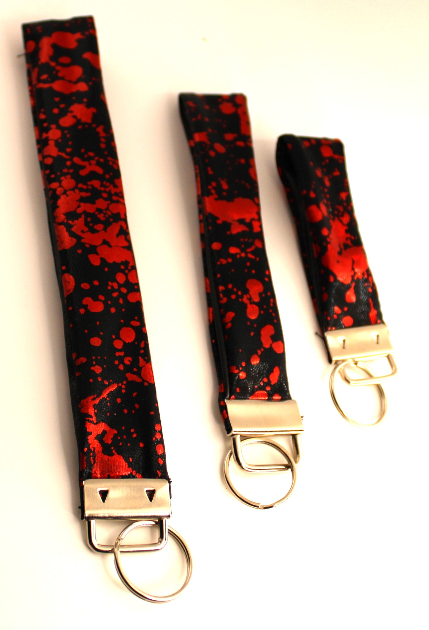 Gothic Blood Splatter Key Fob Wristlet