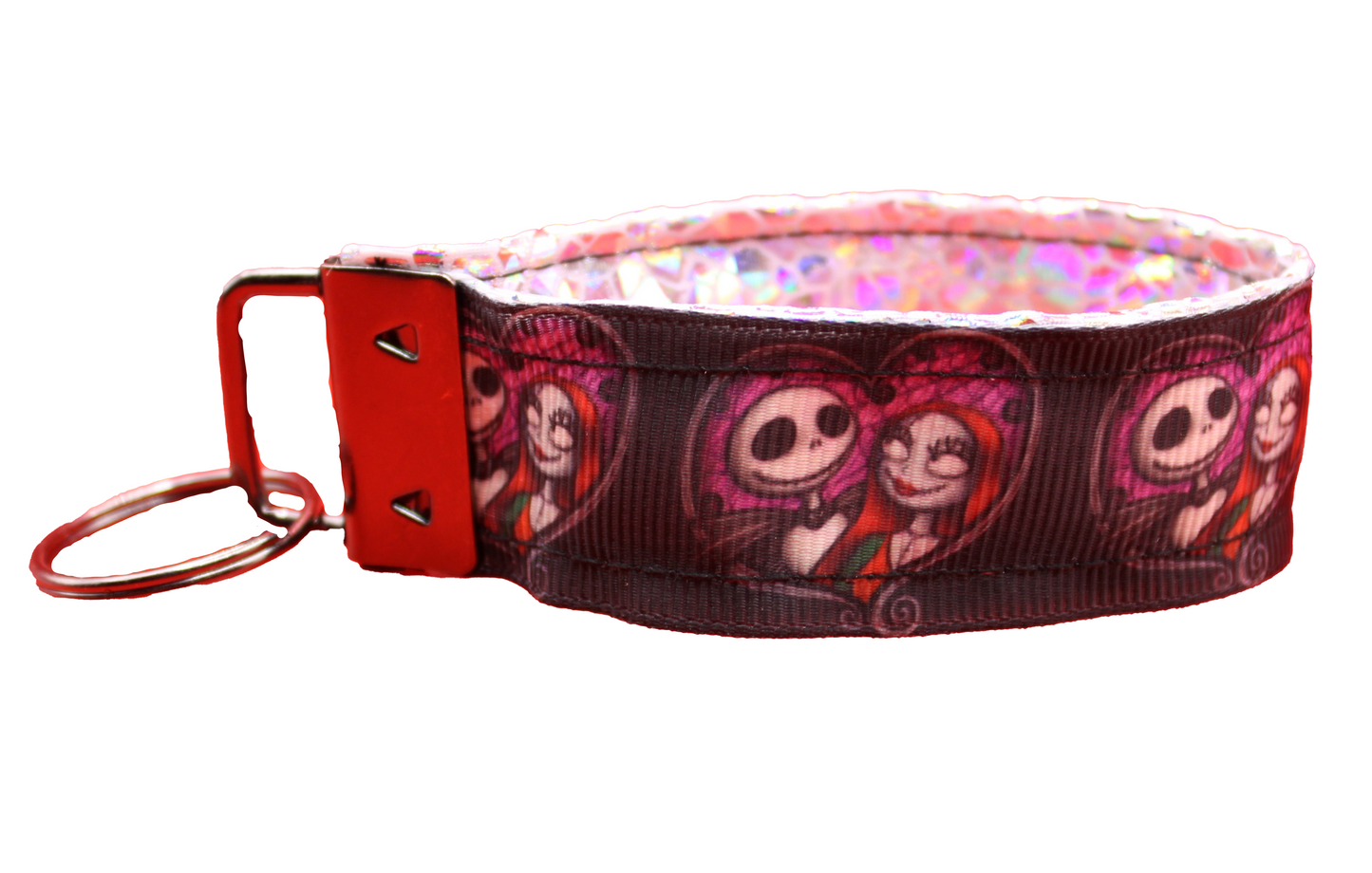 Handmade Jack and Sally Key Fob Wristlet - Cute and Functional Gift for Tim Burton Lovers