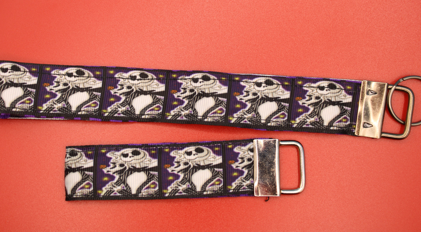 Nightmare Before Christmas Vibes: Jack Skellington Key Fob Wristlet