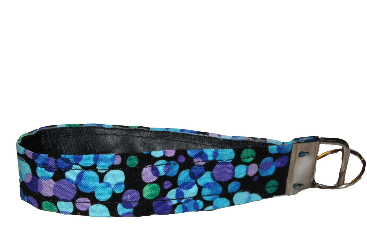 Blue Dots  Key Fob Wristlet