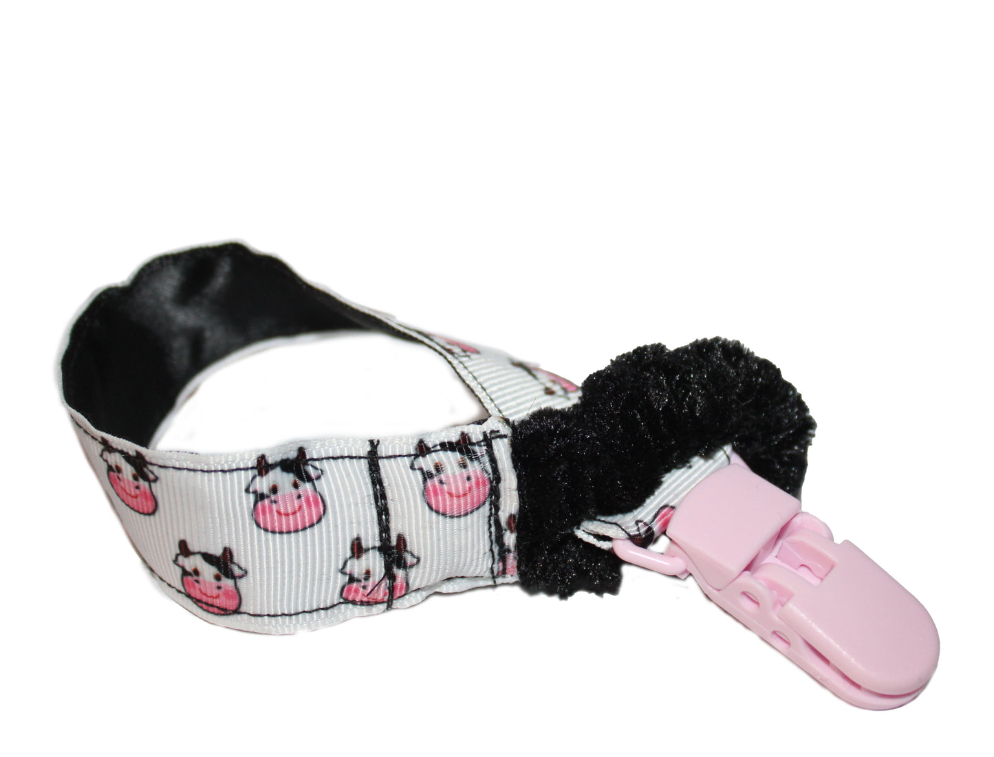 Adorable Cow Face Pacifier Clip