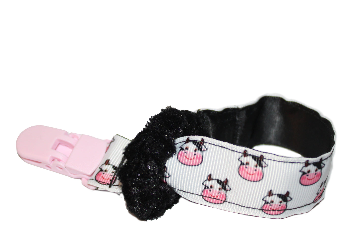 Adorable Cow Face Pacifier Clip