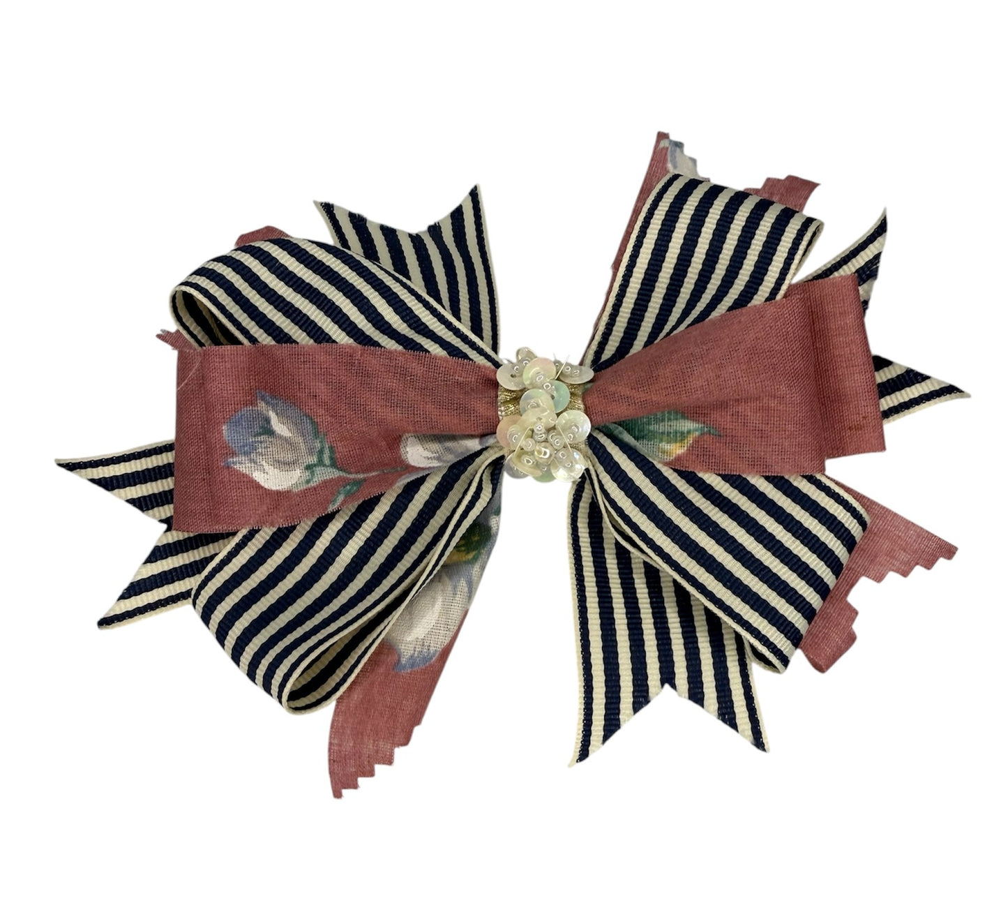 Pretty in stripes Large Hair Bow