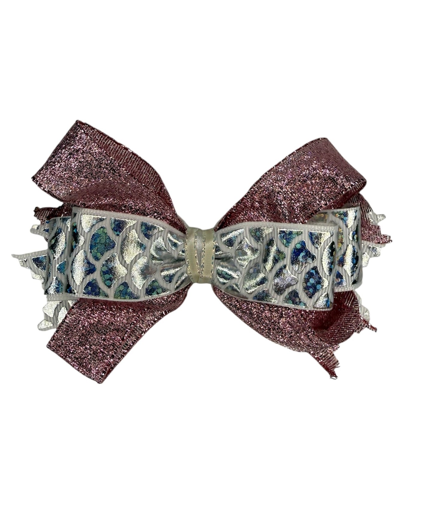 Glimmering Mermaid Medium Hair Bow