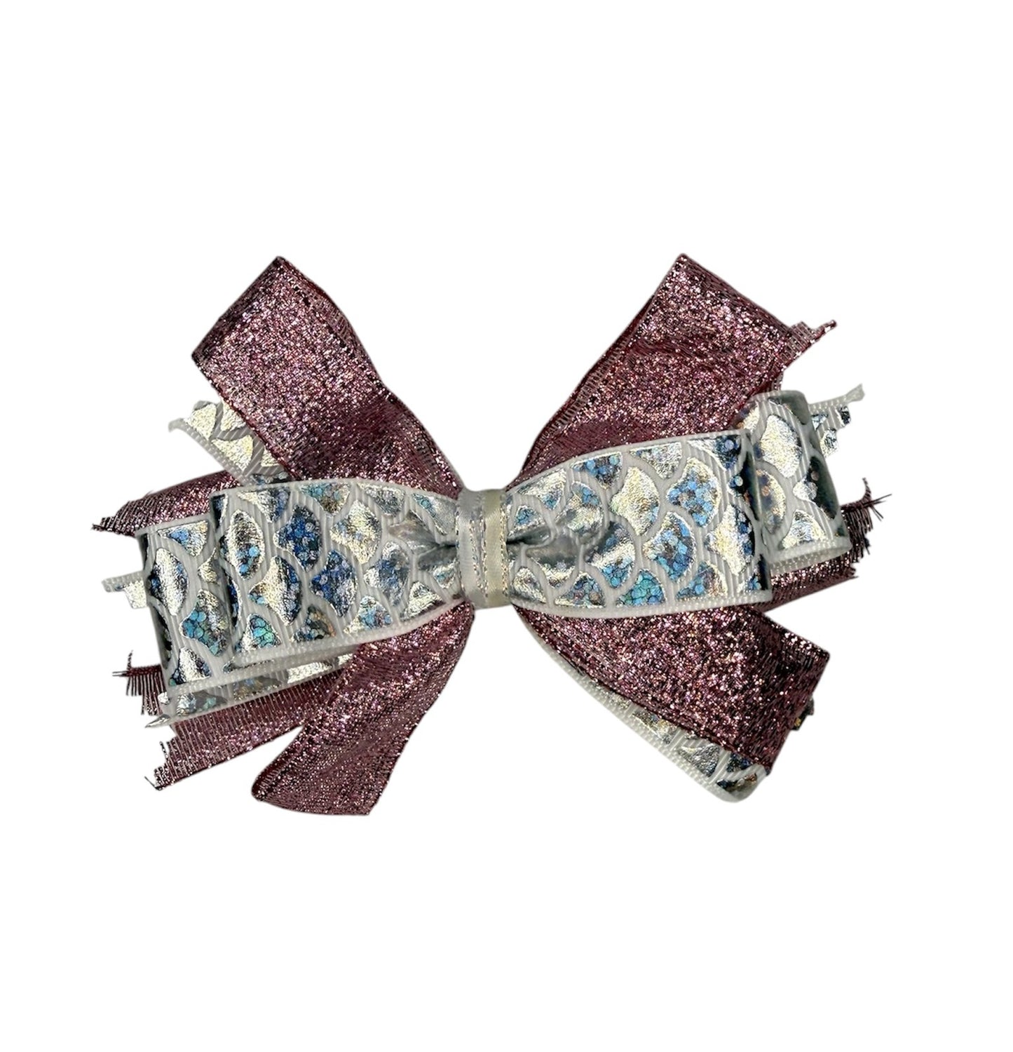 Glimmering Mermaid Medium Hair Bow