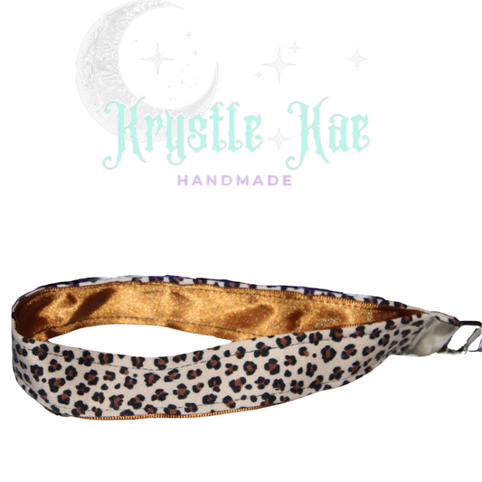 Carmel Cheetah Print Key Fob Wristlet