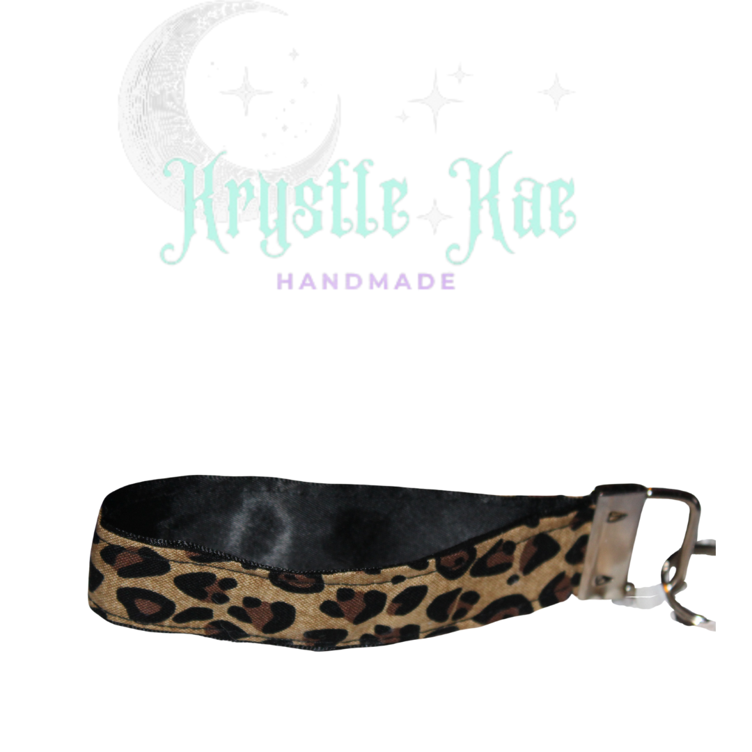 Cheeta Print Key Fob Wristlet