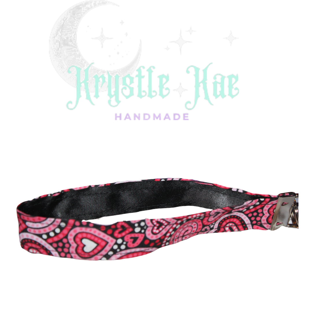 Paisley Hearts Key Fob Wristlet