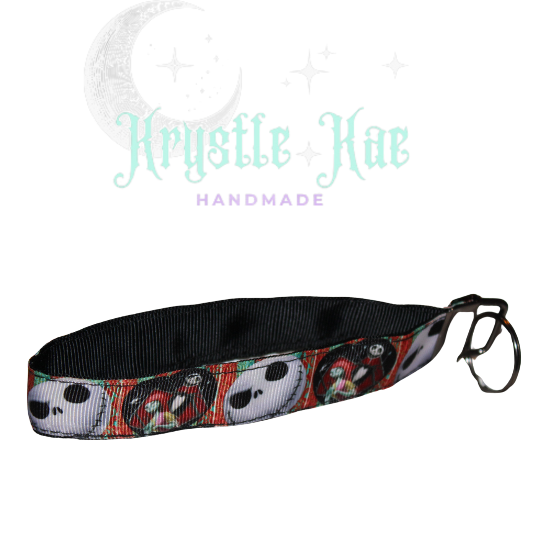 Jack and Sally Key Fob Wristlet