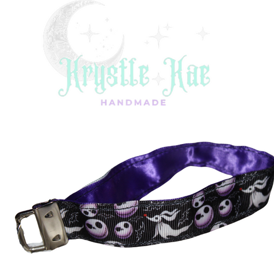 Nightmare Before Christmas Inspired Jack and Zero Key Fob Wristlet