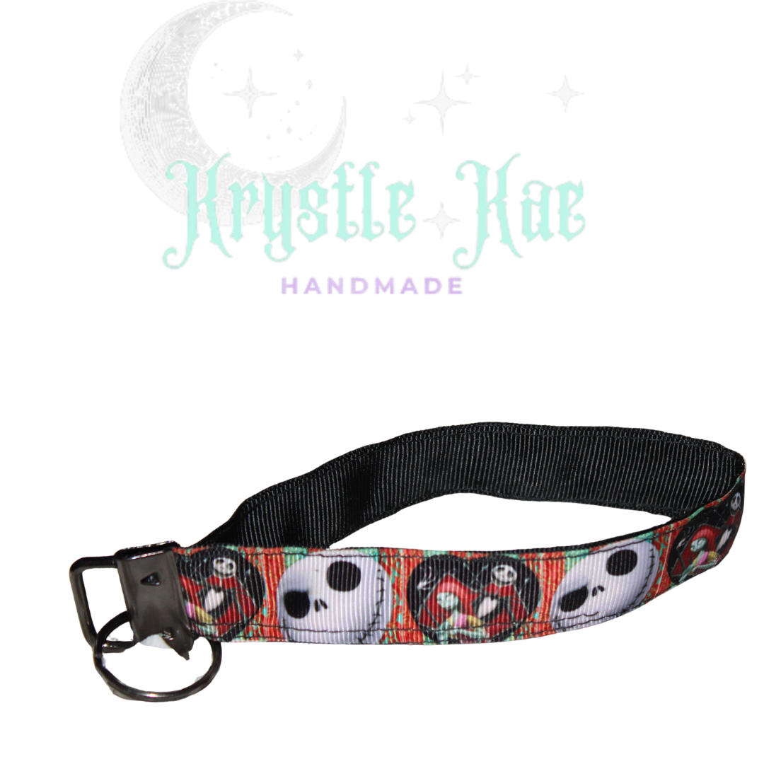 Jack and Sally Key Fob Wristlet