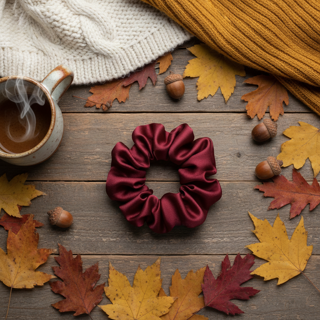 Burgundy Bliss Scrunchie