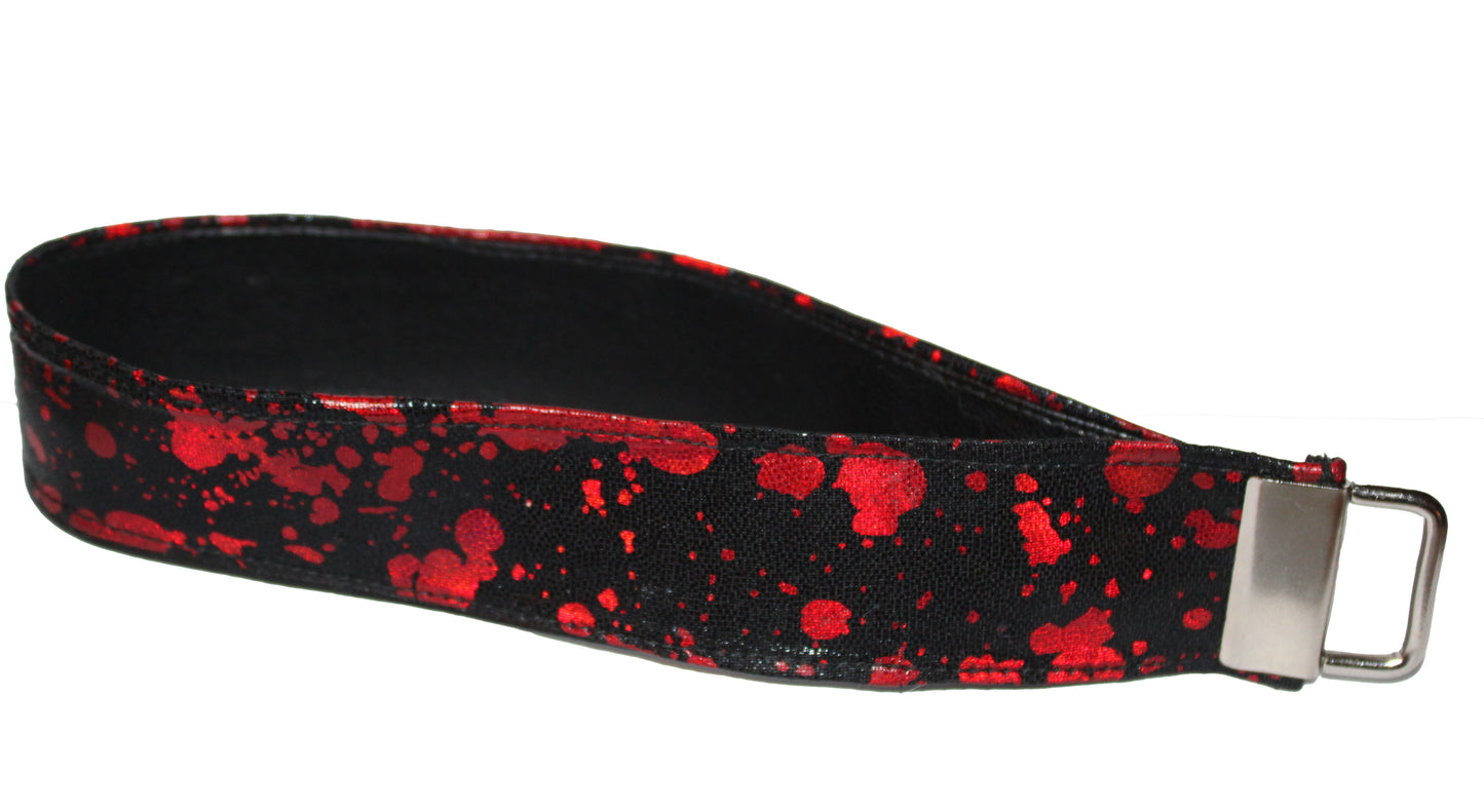 Gothic Blood Splatter Key Fob Wristlet